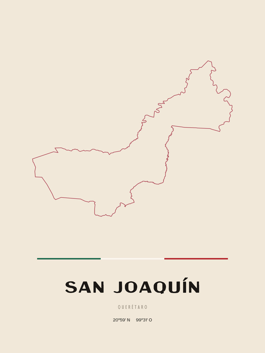 Framed poster of San Joaquín, Querétaro.