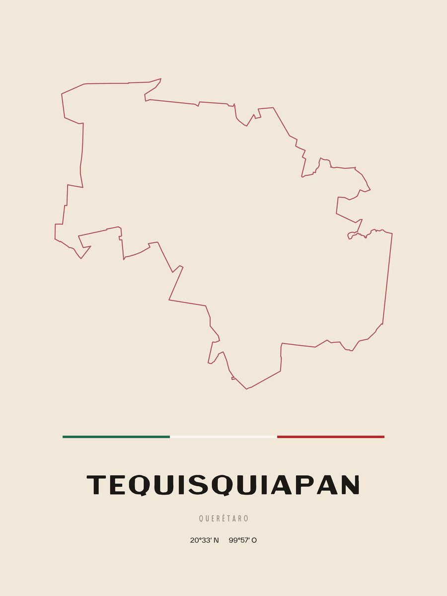 Framed poster of Tequisquiapan, Querétaro.