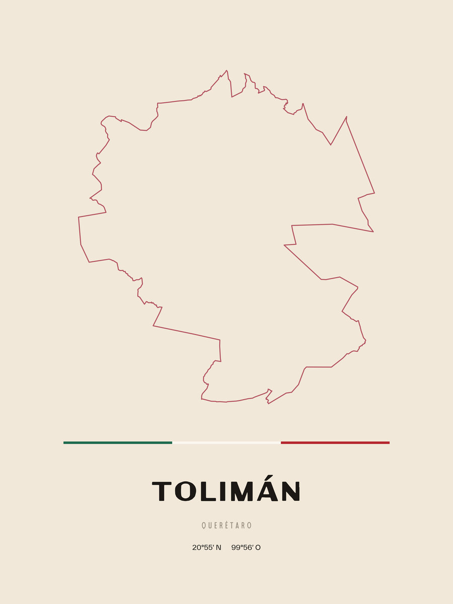 Framed poster of Tolimán, Querétaro.