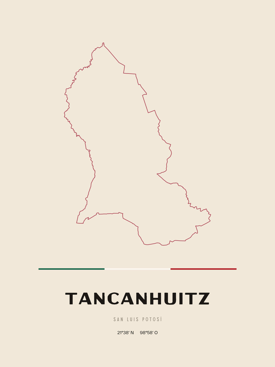 Framed poster of Tancanhuitz, San Luis Potosí.