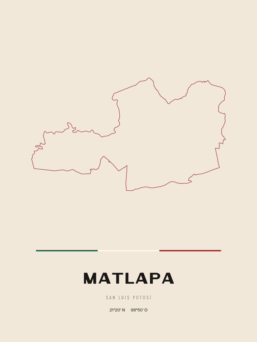 Framed poster of Matlapa, San Luis Potosí.