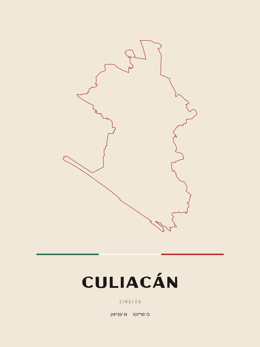 Framed poster of Culiacán, Sinaloa.