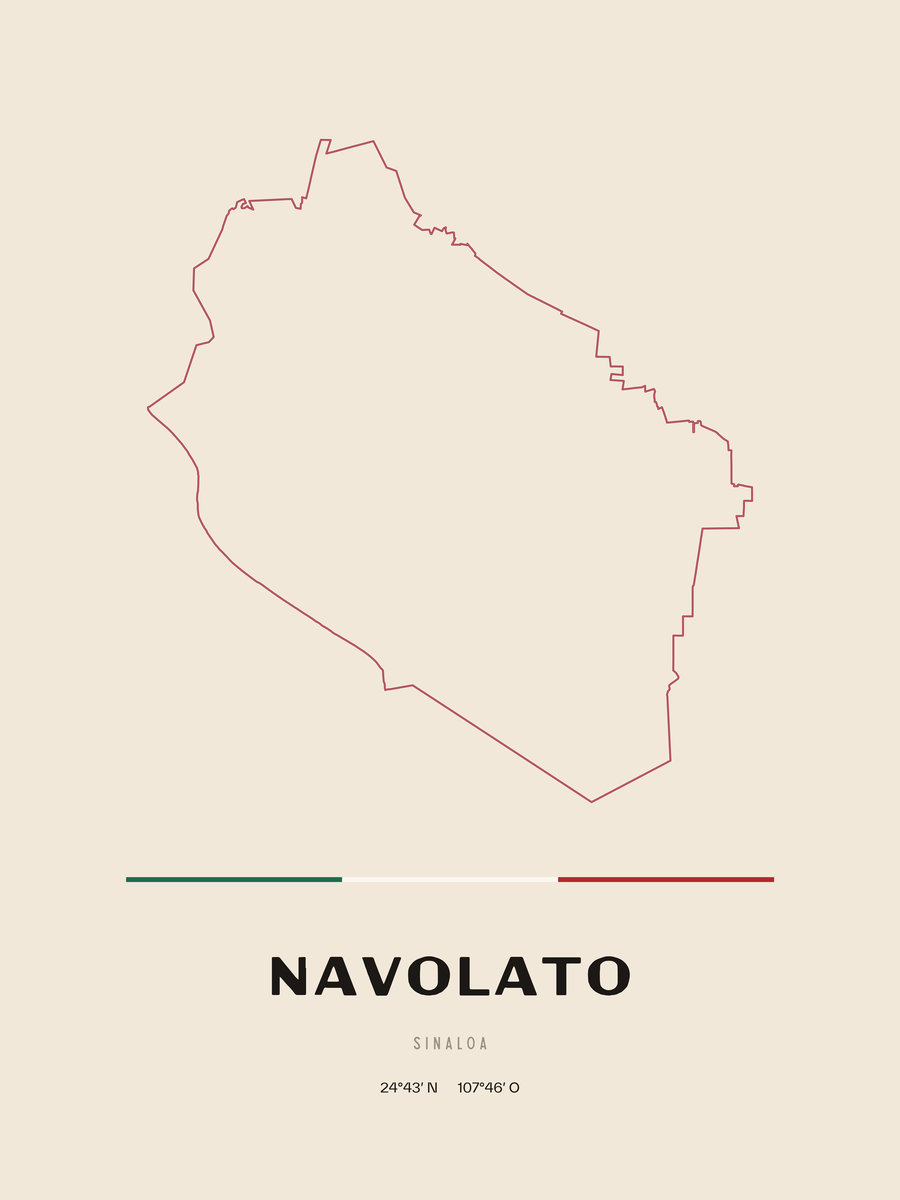 Framed poster of Navolato, Sinaloa.