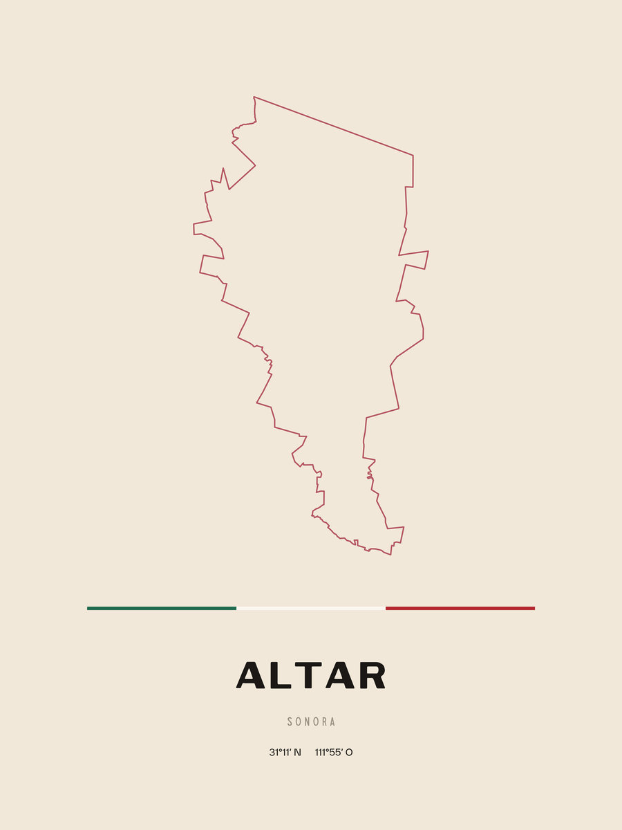 Framed poster of Altar, Sonora.