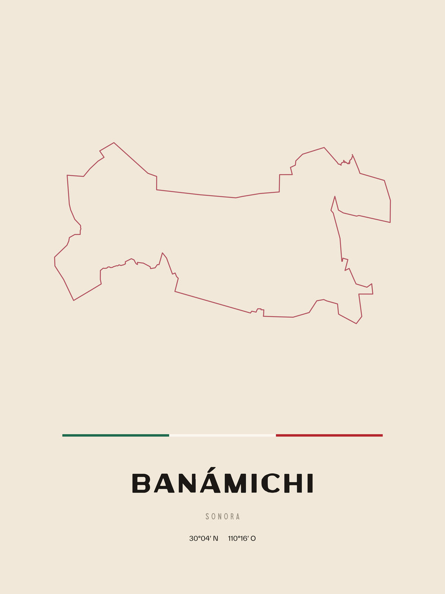 Framed poster of Banámichi, Sonora.