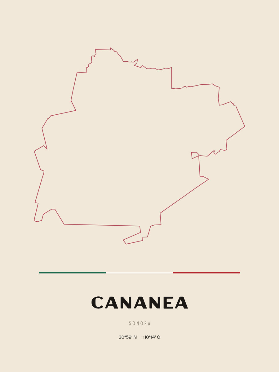 Framed poster of Cananea, Sonora.