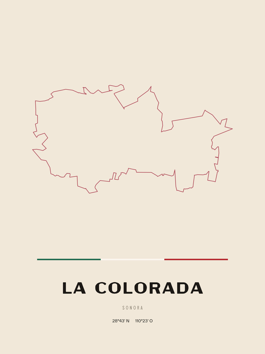 Framed poster of La Colorada, Sonora.
