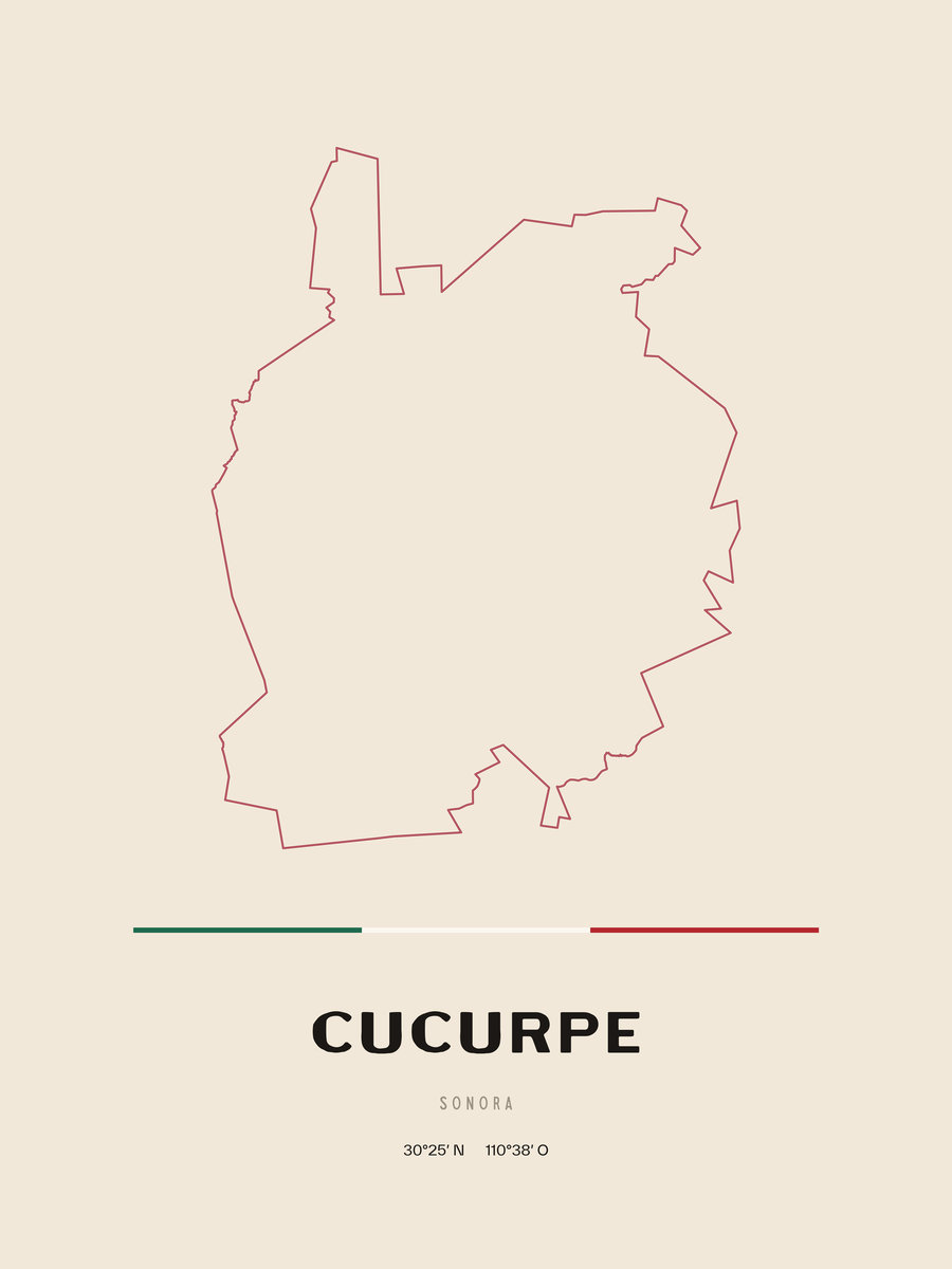 Framed poster of Cucurpe, Sonora.