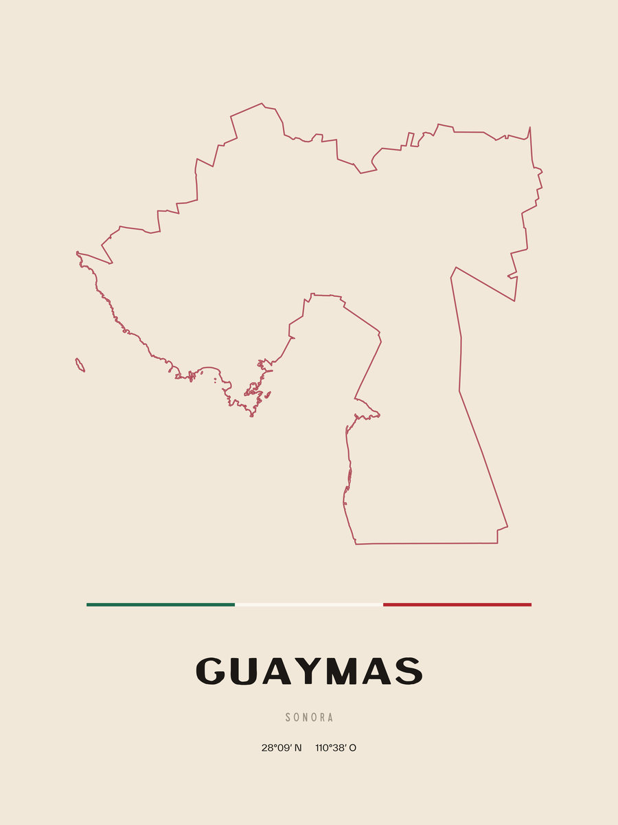 Framed poster of Guaymas, Sonora.