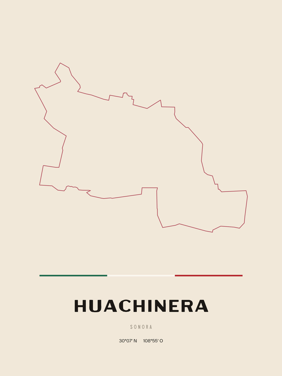 Framed poster of Huachinera, Sonora.
