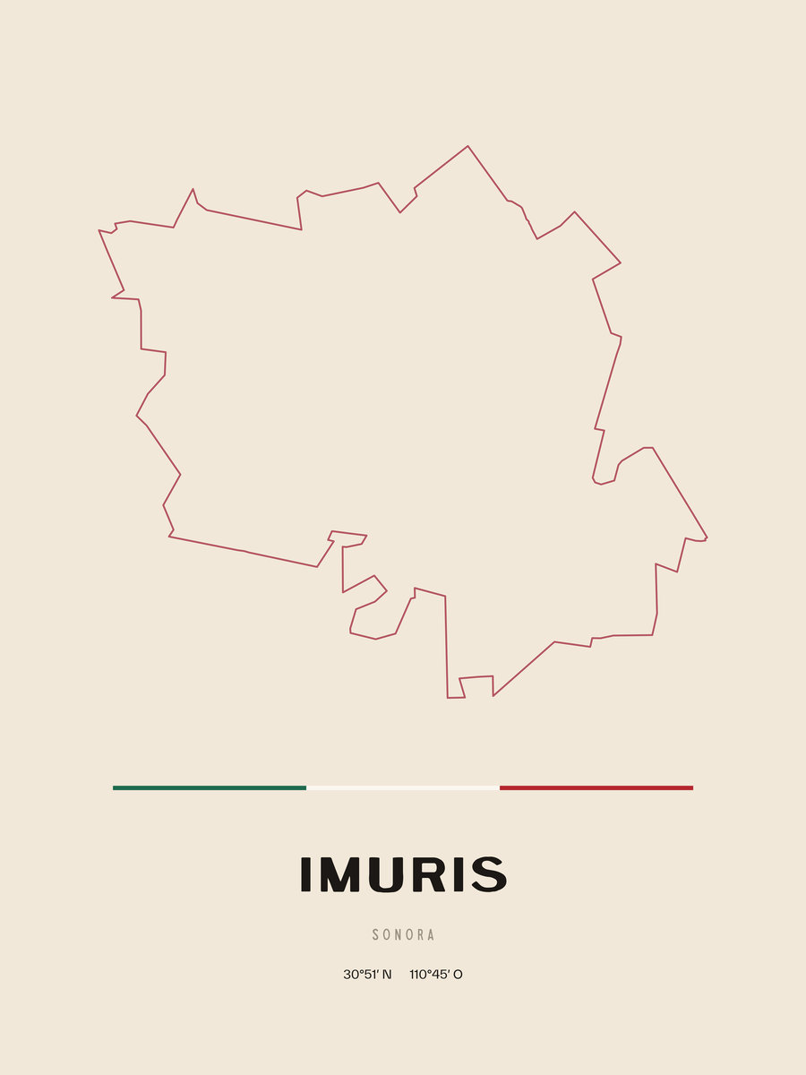 Framed poster of Imuris, Sonora.