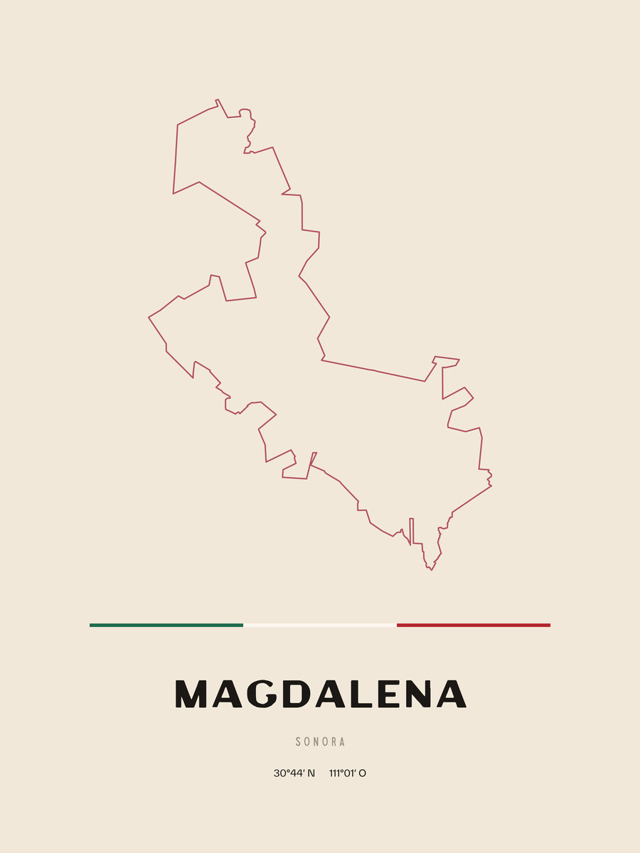 Framed poster of Magdalena, Sonora.