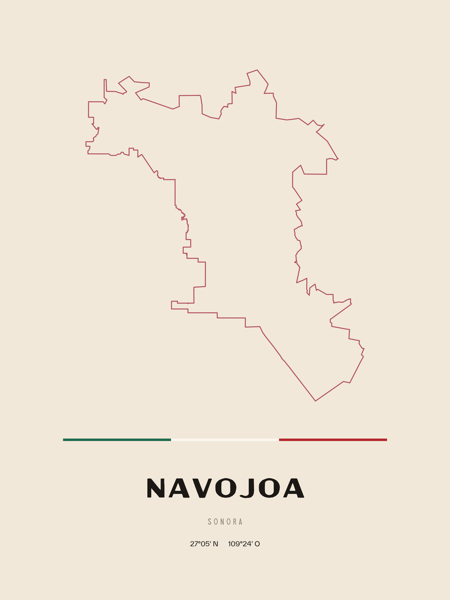 Framed poster of Navojoa, Sonora.