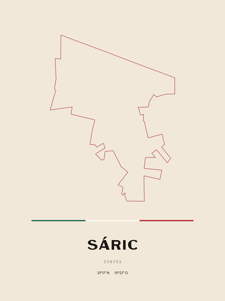 Framed poster of Sáric, Sonora.