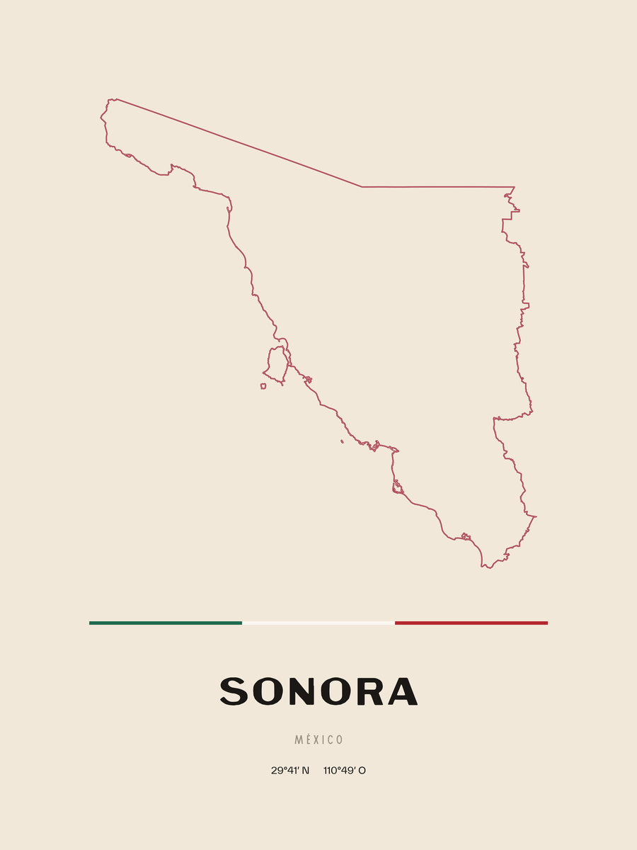 Framed poster of Sonora.
