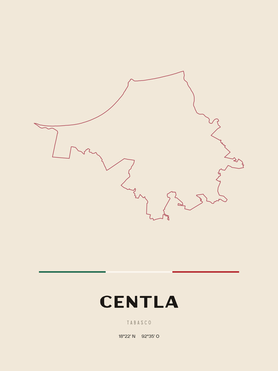 Framed poster of Centla, Tabasco.