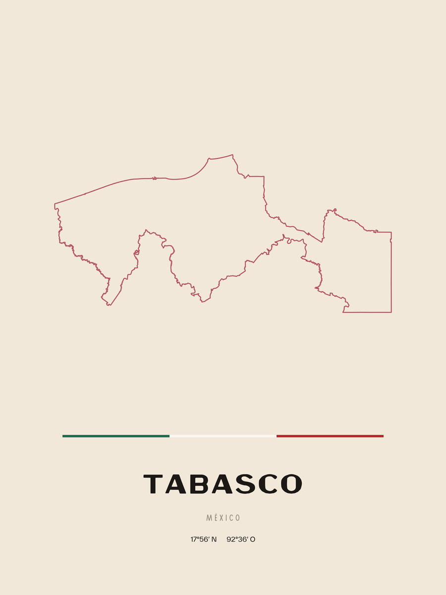 Framed poster of Tabasco.