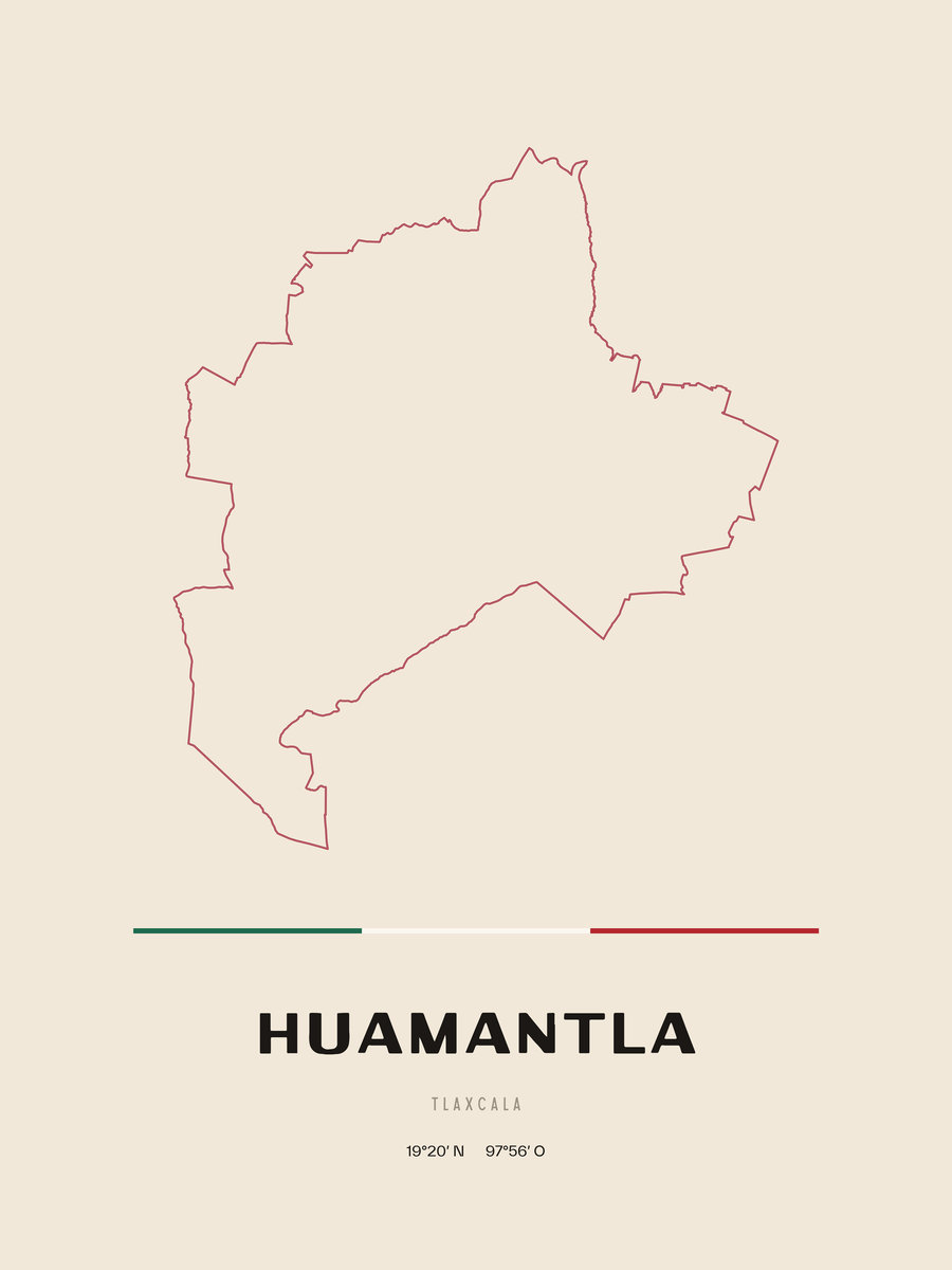 Framed poster of Huamantla, Tlaxcala.