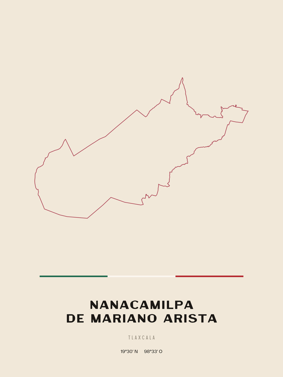 Framed poster of Nanacamilpa de Mariano Arista, Tlaxcala.