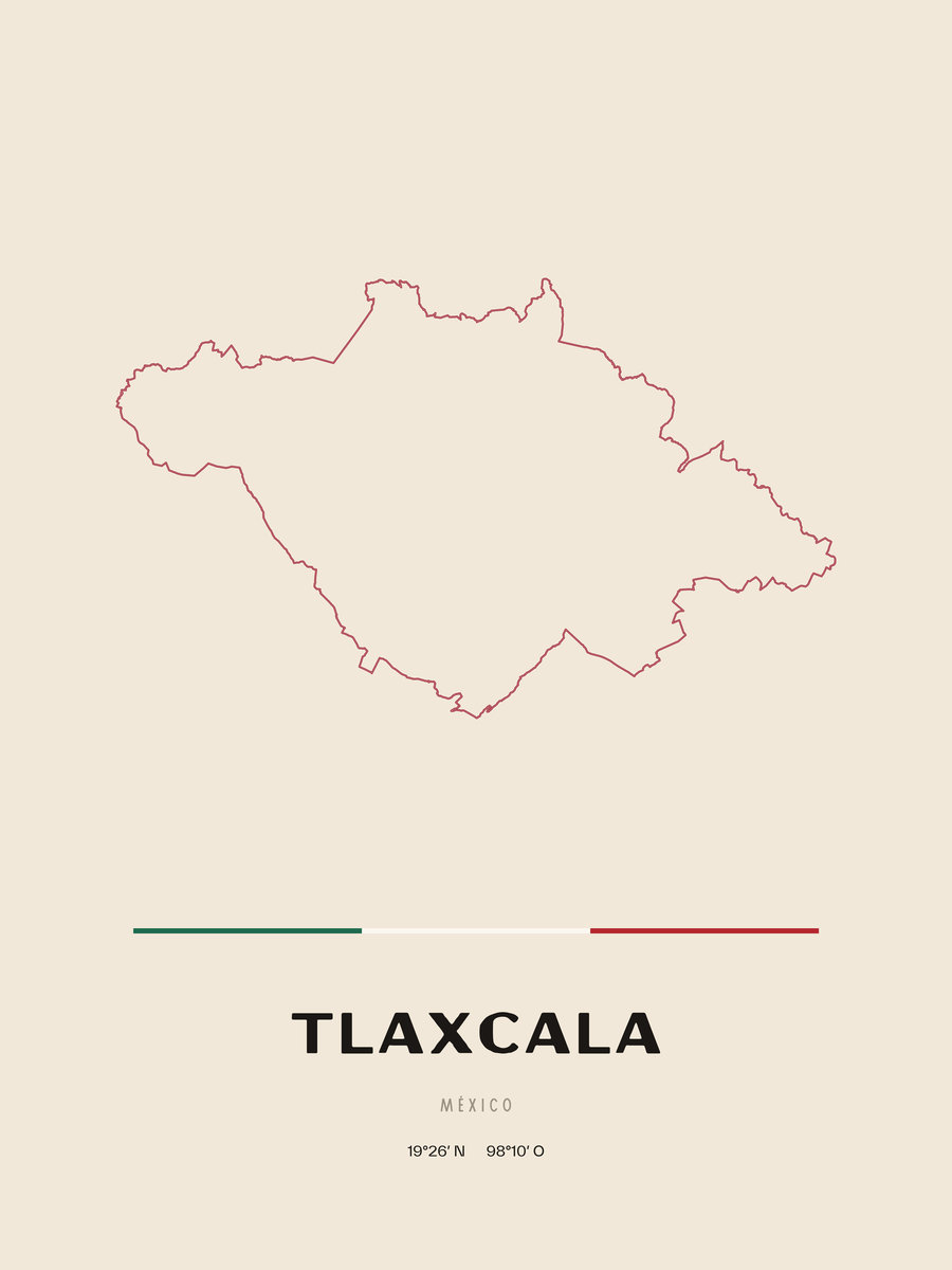 Framed poster of Tlaxcala.