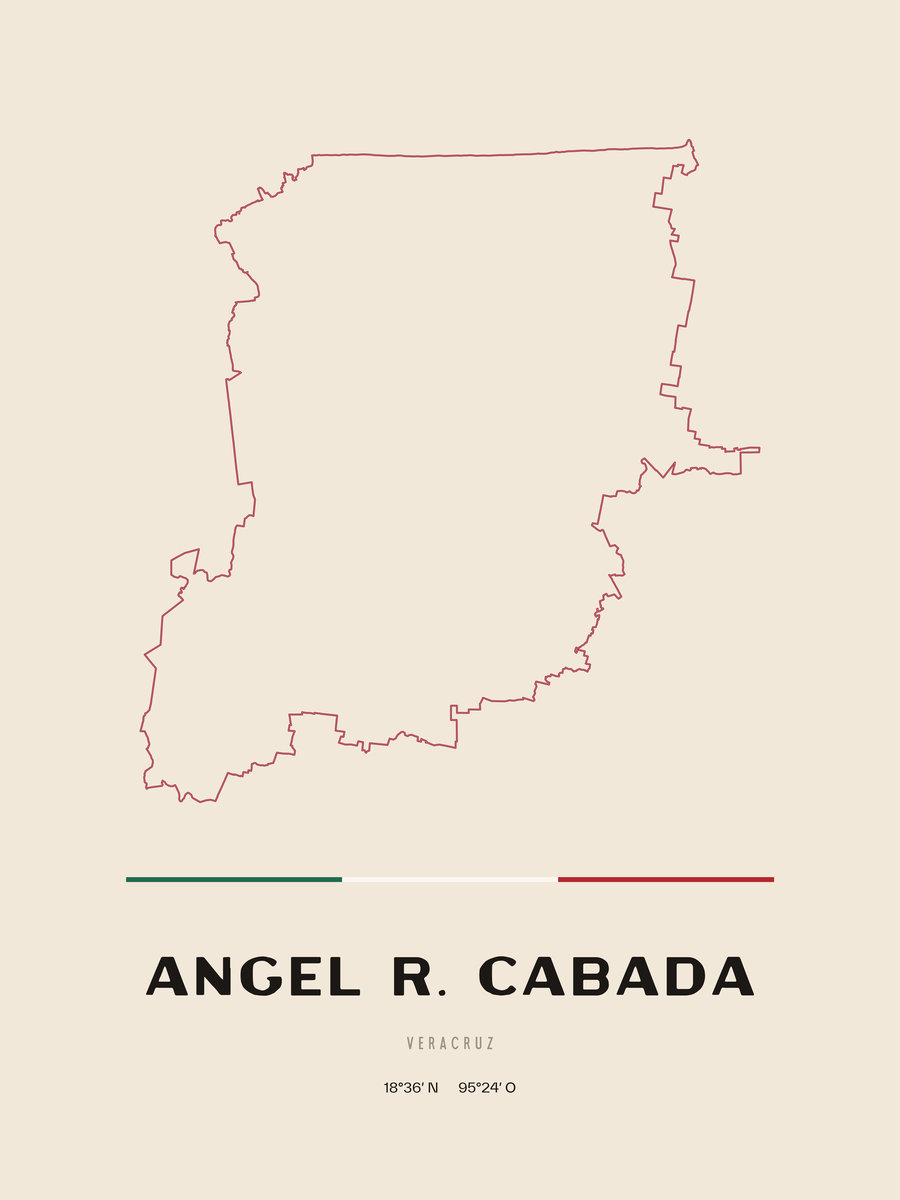 Framed poster of Angel R. Cabada, Veracruz.