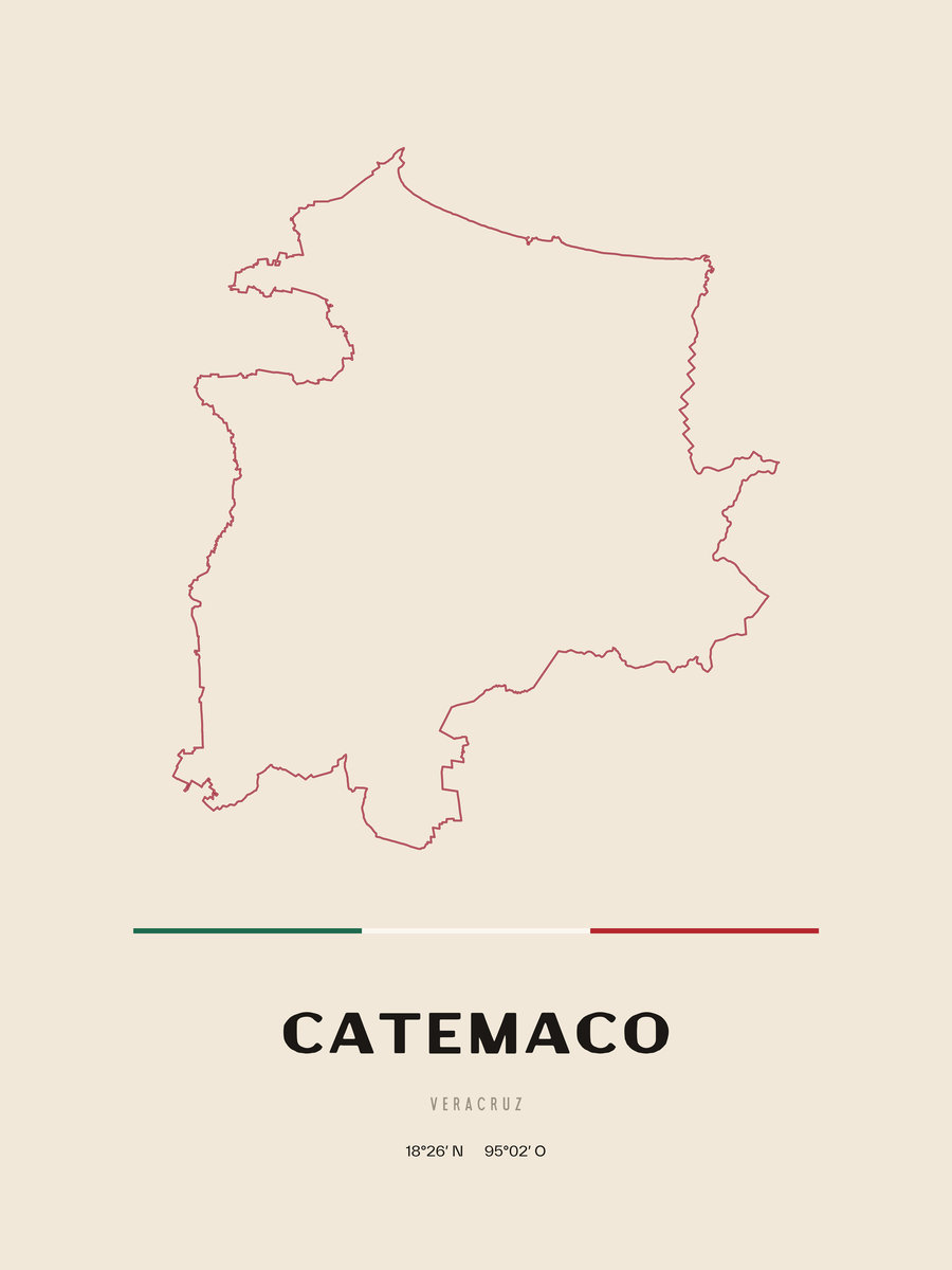 Framed poster of Catemaco, Veracruz.