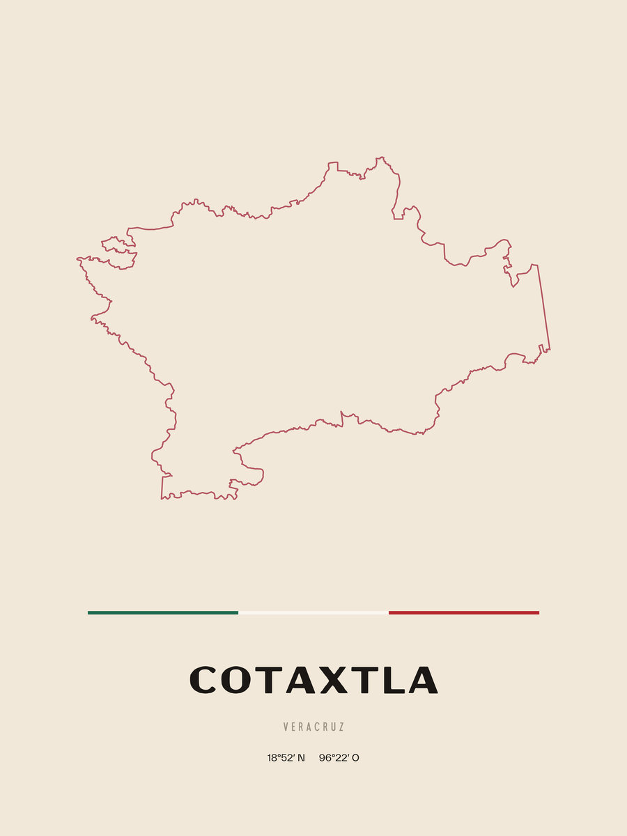 Framed poster of Cotaxtla, Veracruz.
