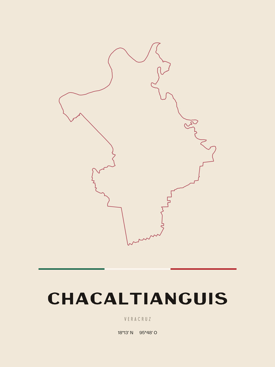 Framed poster of Chacaltianguis, Veracruz.