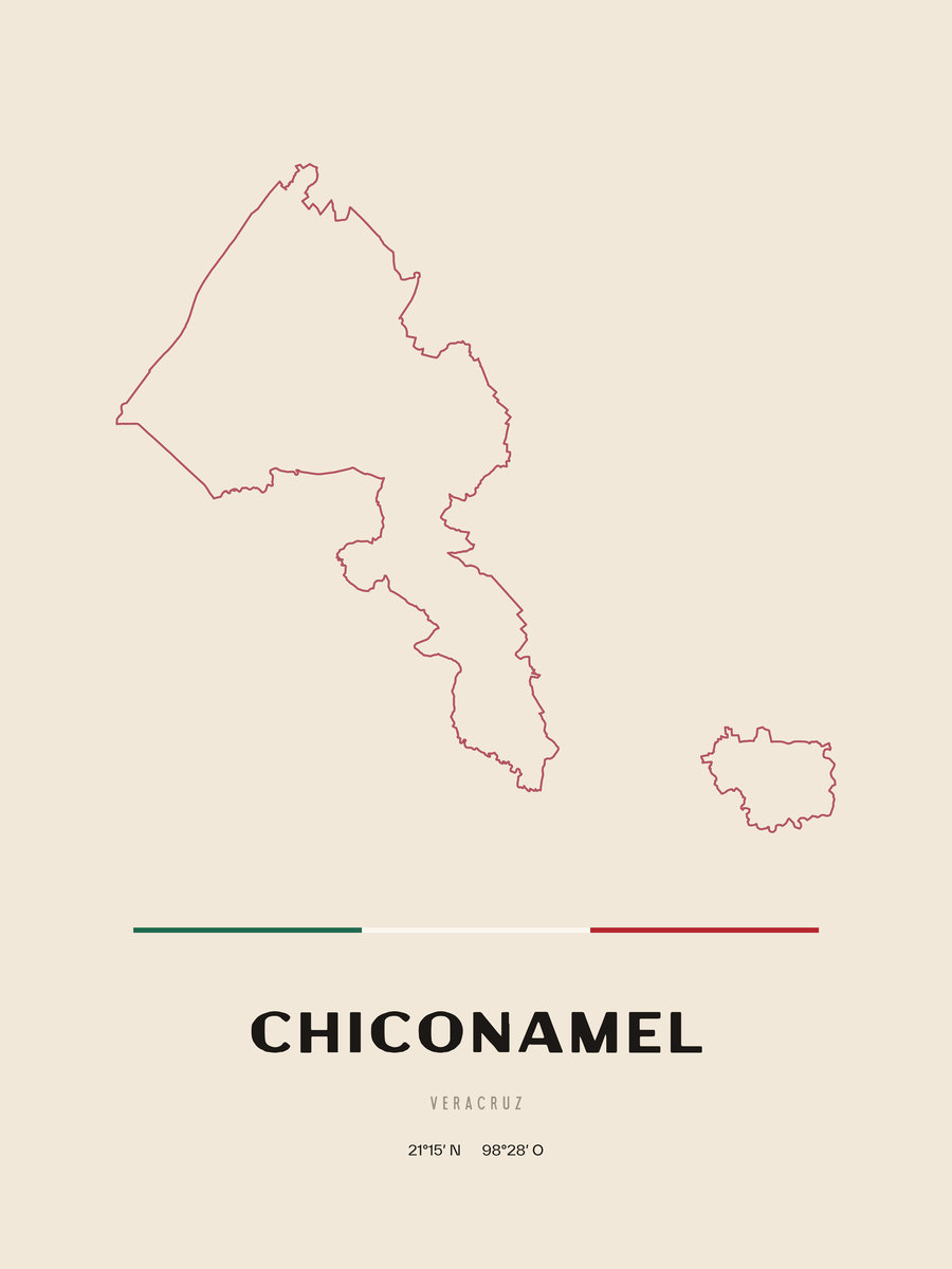 Framed poster of Chiconamel, Veracruz.