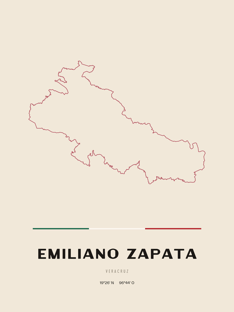 Framed poster of Emiliano Zapata, Veracruz.