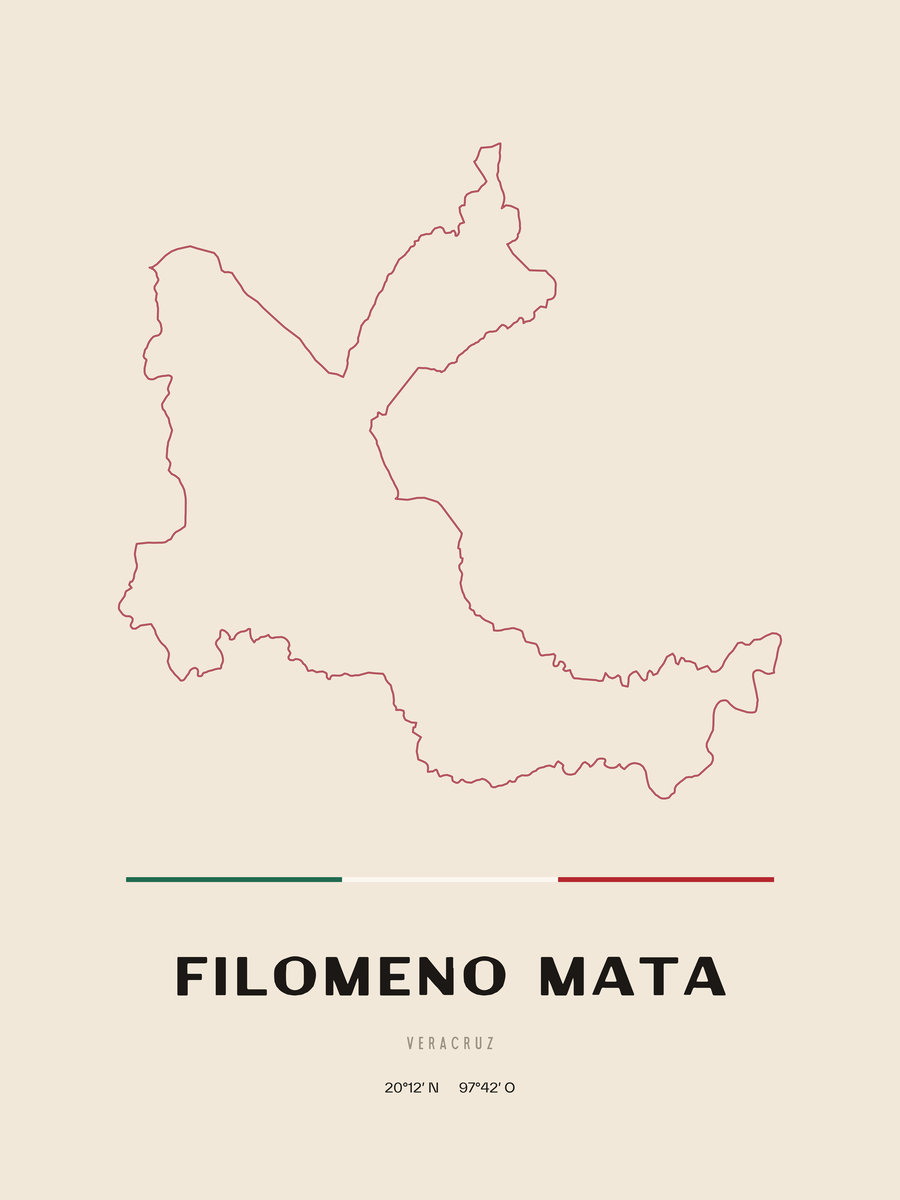 Framed poster of Filomeno Mata, Veracruz.