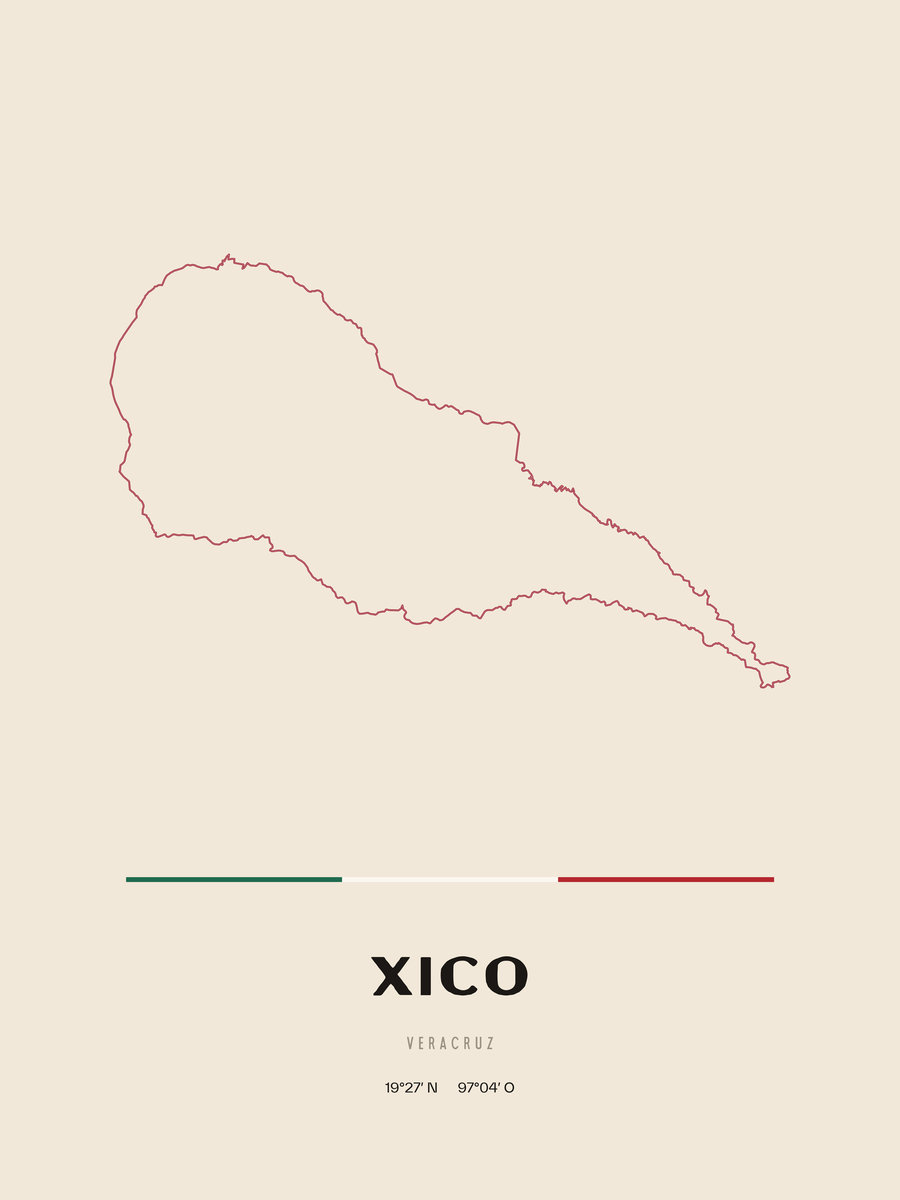 Framed poster of Xico, Veracruz.