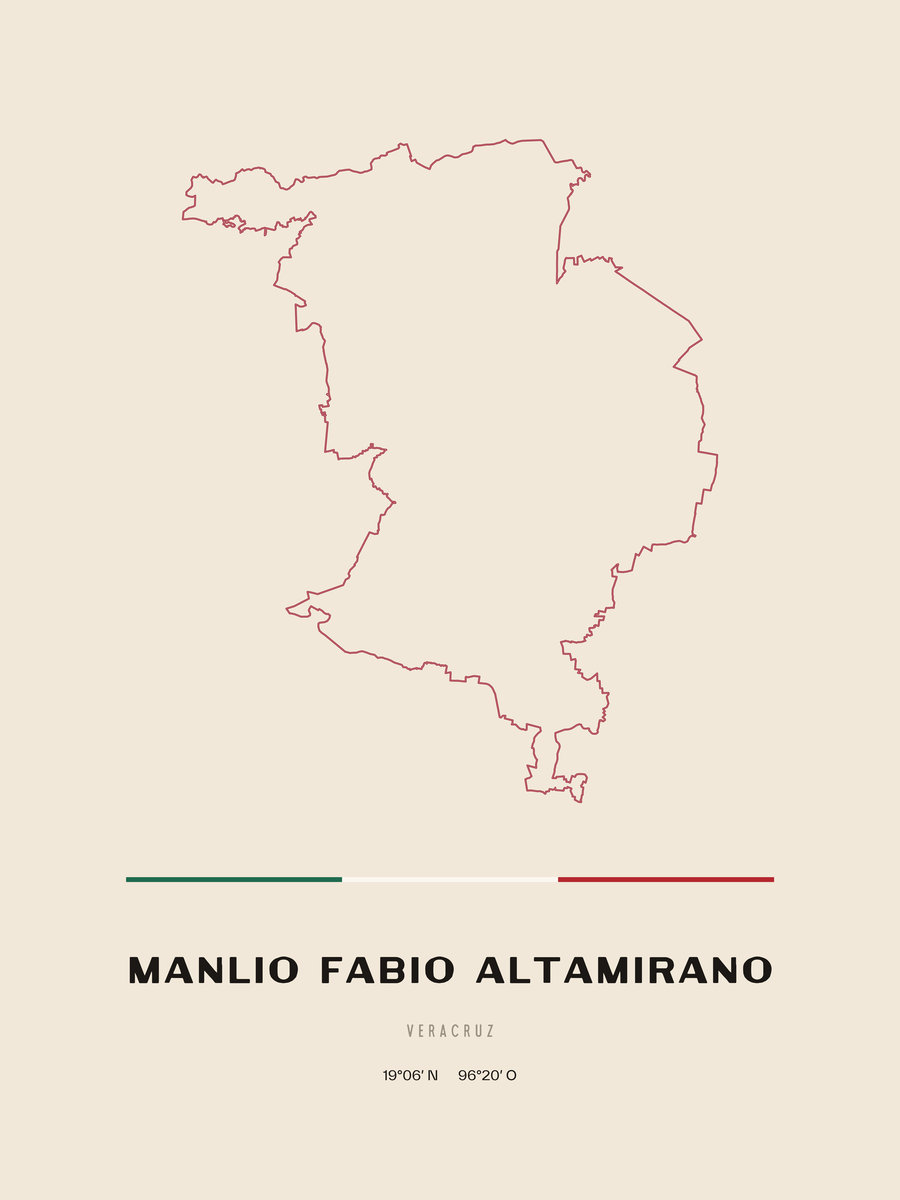 Framed poster of Manlio Fabio Altamirano, Veracruz.