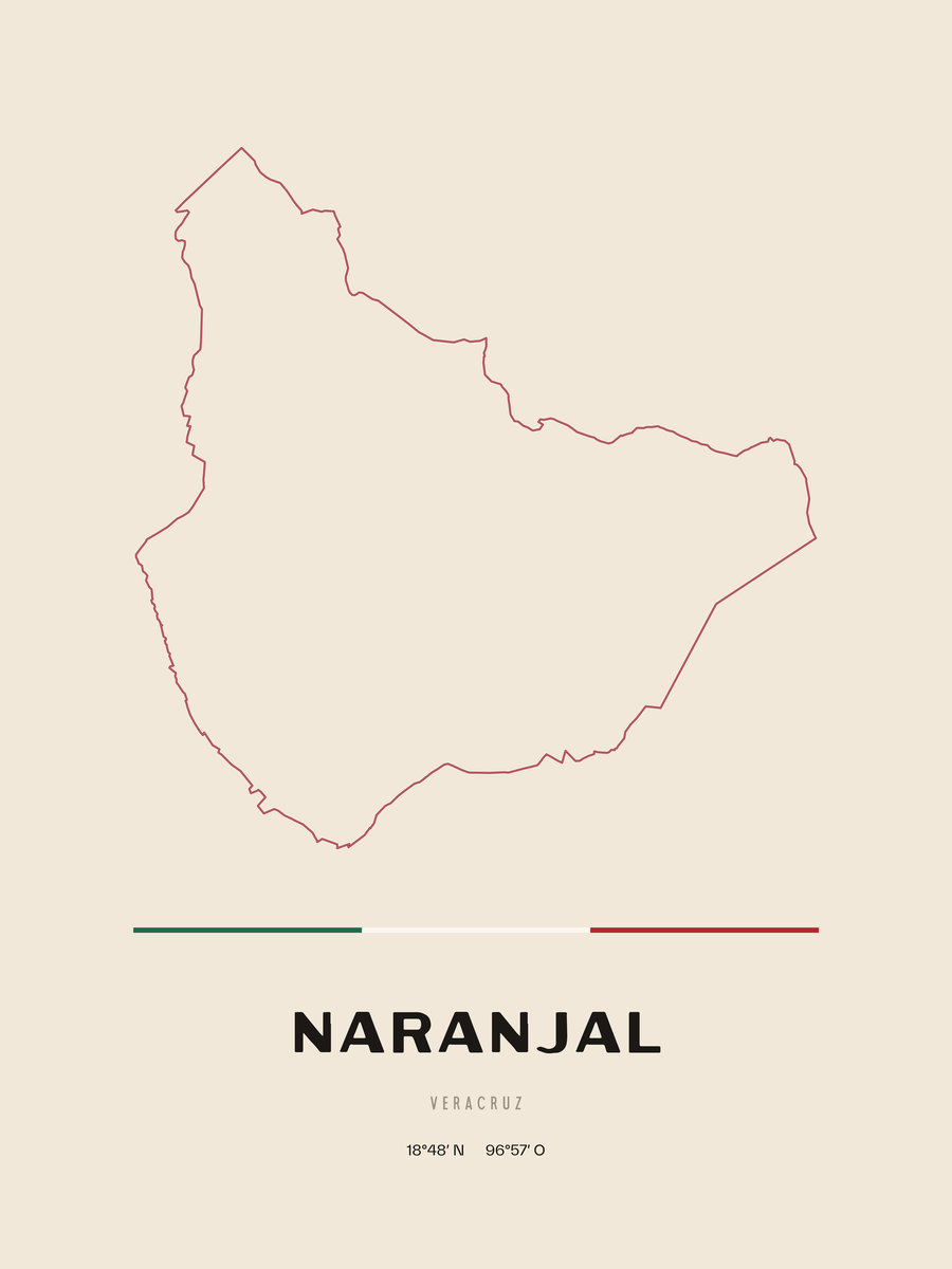 Framed poster of Naranjal, Veracruz.