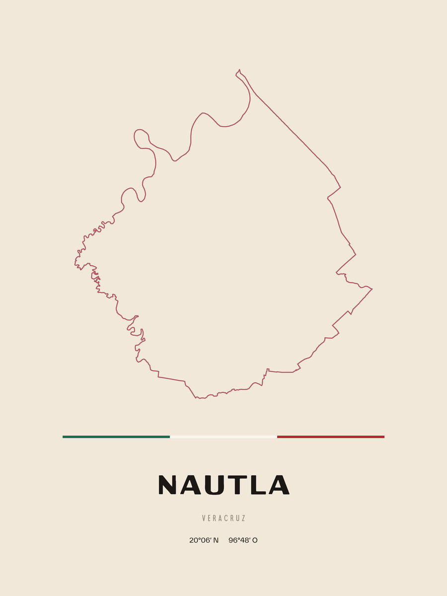 Framed poster of Nautla, Veracruz.