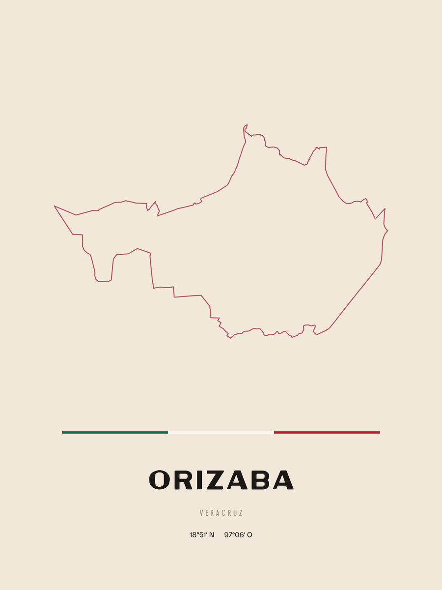 Framed poster of Orizaba, Veracruz.
