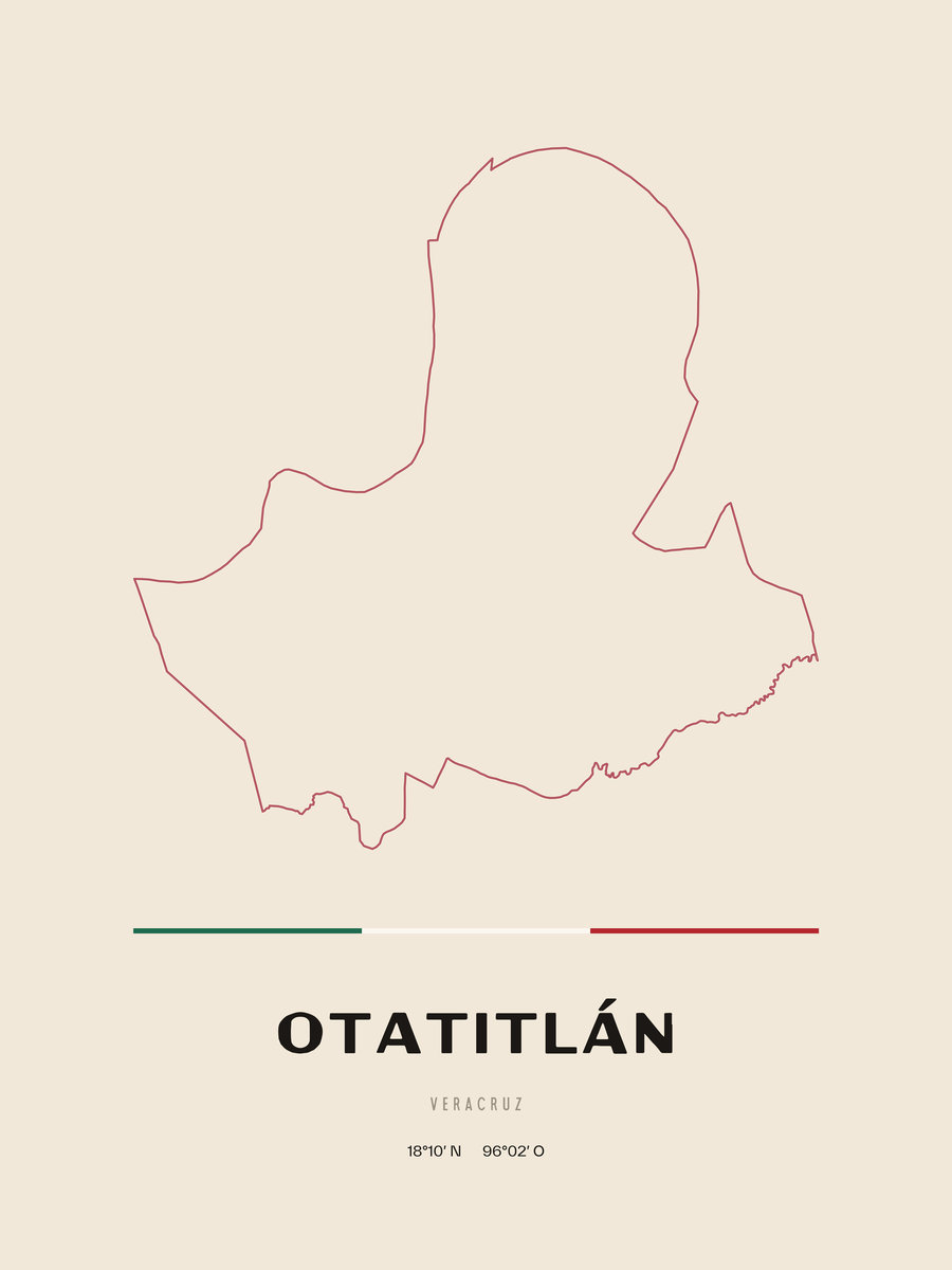 Framed poster of Otatitlán, Veracruz.