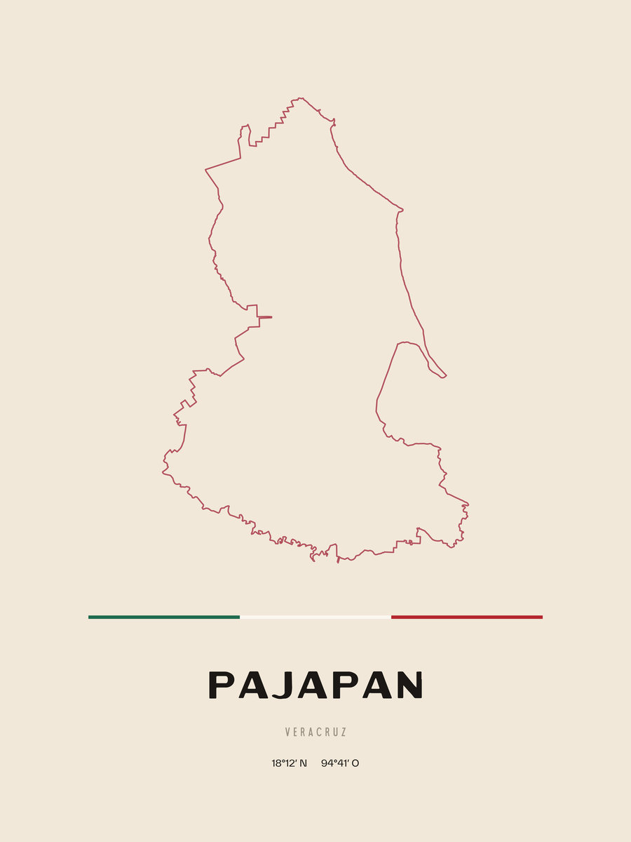 Framed poster of Pajapan, Veracruz.