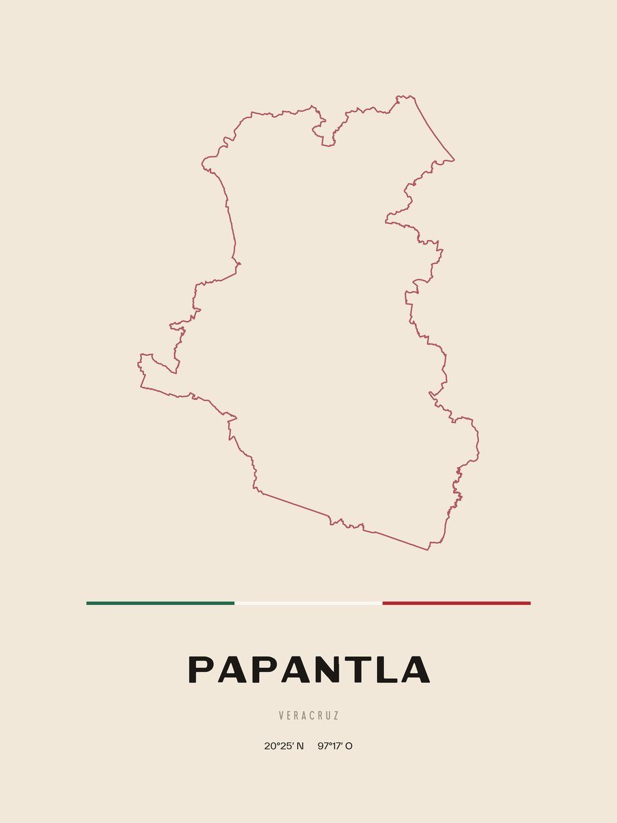 Framed poster of Papantla, Veracruz.