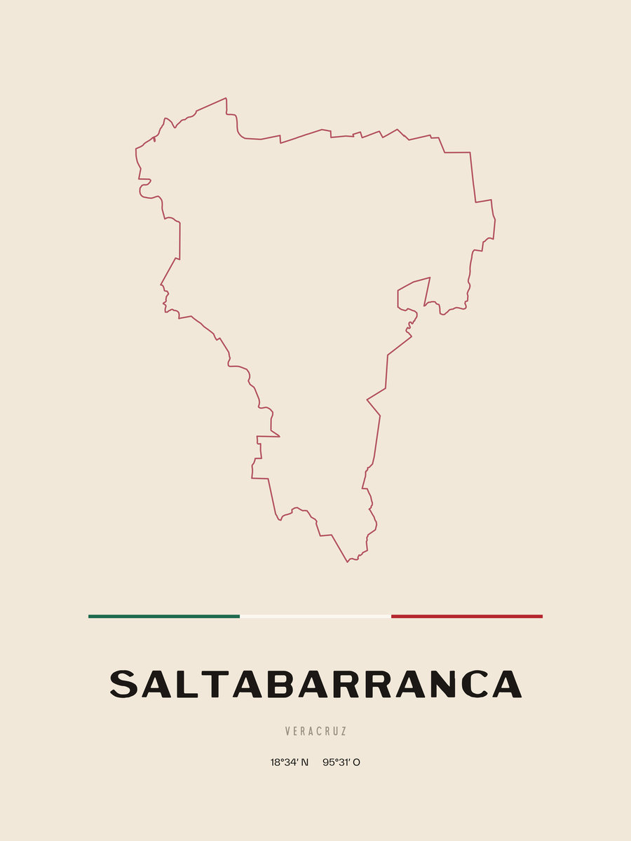 Framed poster of Saltabarranca, Veracruz.