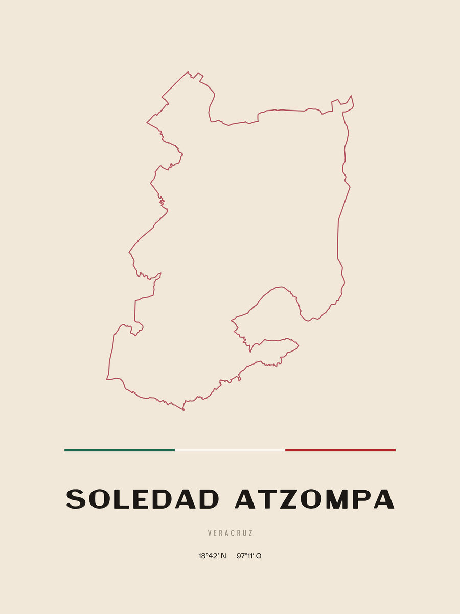Framed poster of Soledad Atzompa, Veracruz.