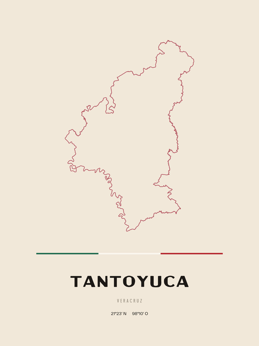 Framed poster of Tantoyuca, Veracruz.