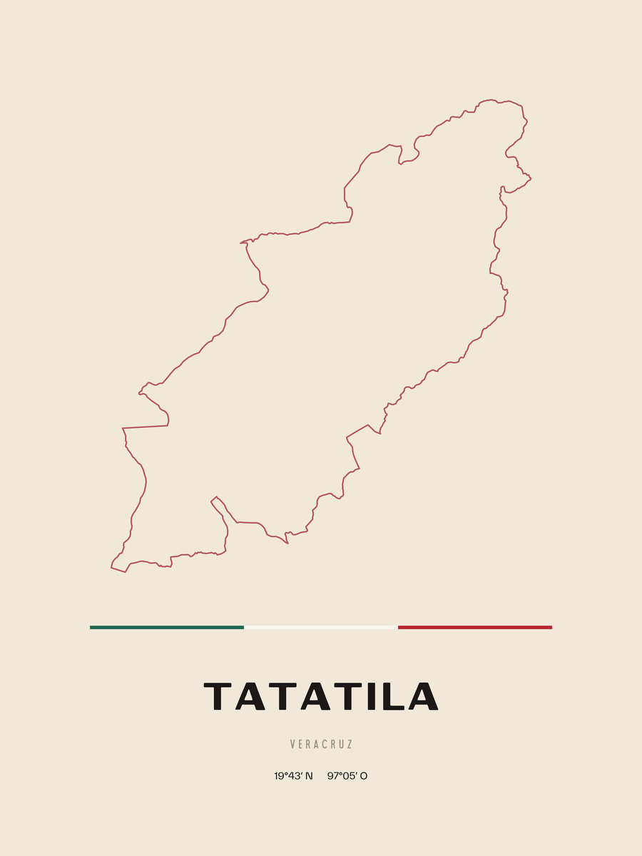 Framed poster of Tatatila, Veracruz.