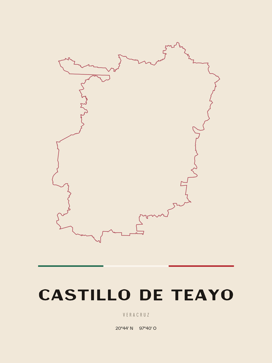 Framed poster of Castillo de Teayo, Veracruz.