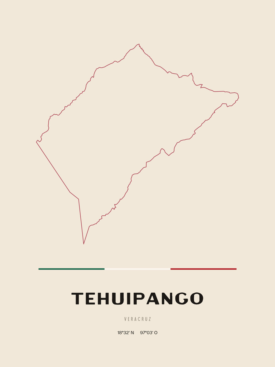 Framed poster of Tehuipango, Veracruz.