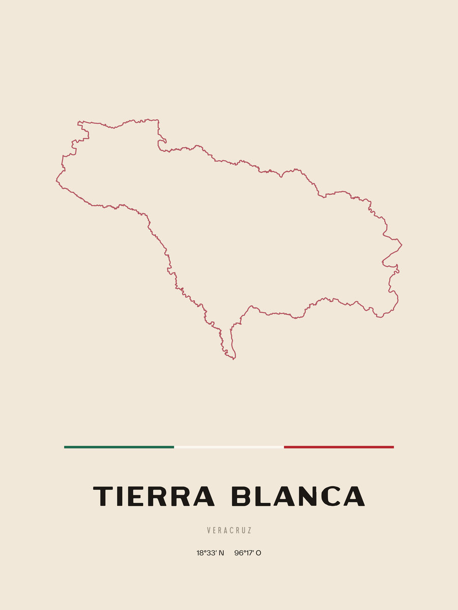 Framed poster of Tierra Blanca, Veracruz.