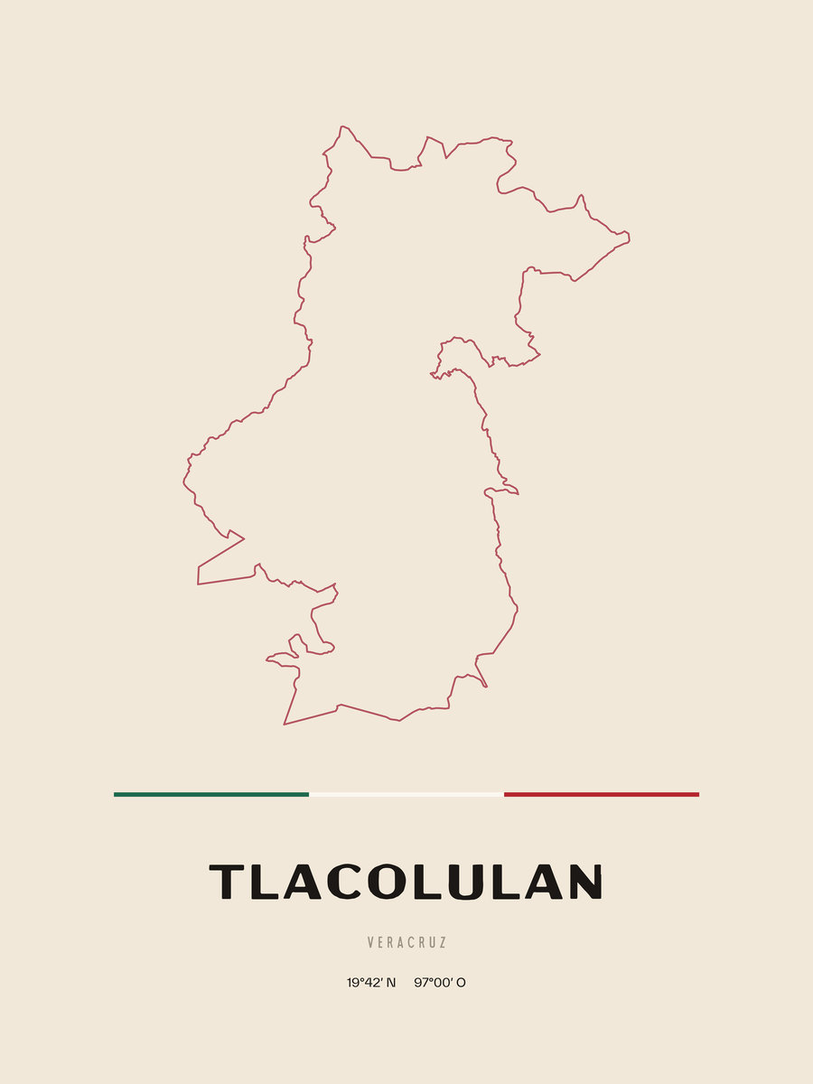 Framed poster of Tlacolulan, Veracruz.