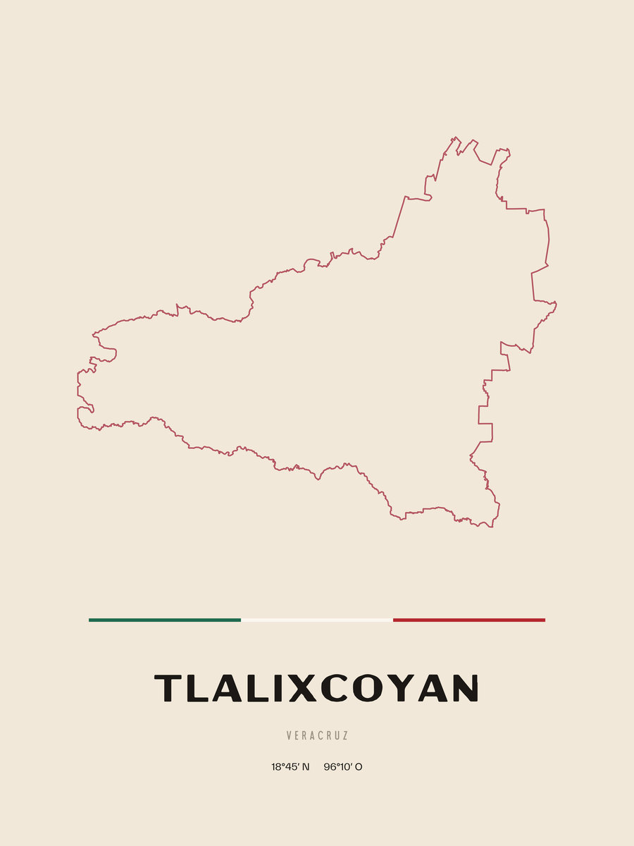 Framed poster of Tlalixcoyan, Veracruz.