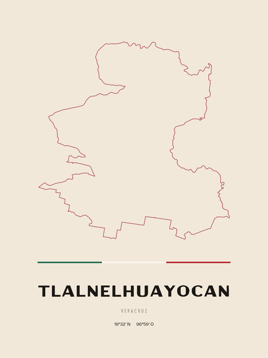 Framed poster of Tlalnelhuayocan, Veracruz.