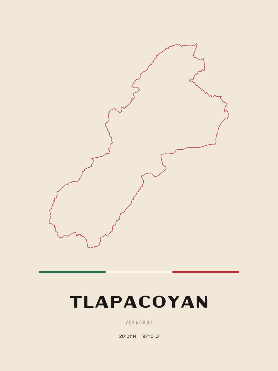 Framed poster of Tlapacoyan, Veracruz.